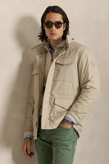 Bunda Polo Ralph Lauren béžová farba, zimná, 710967737