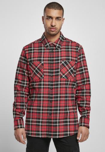 Urban Classics Checked Roots Shirt red/black
