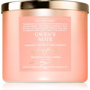 Bath & Body Works Gwen's Note vonná sviečka 411 g