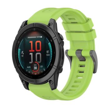 SILICONE Vymeniteľný remienok pre Garmin Fenix E 47mm svetlozelený