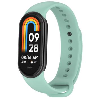 SILICONE Vymeniteľný remienok pre Xiaomi Smart Band 9 svetlozelený