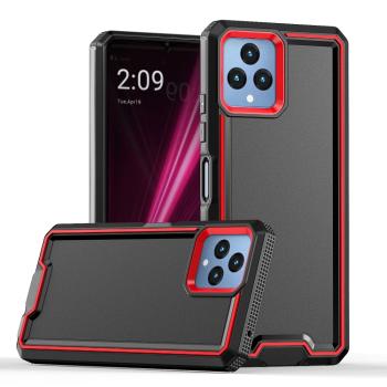 DOUBLE COLOR Ochranný kryt pre T Phone / T Phone 2023 čierno - červený