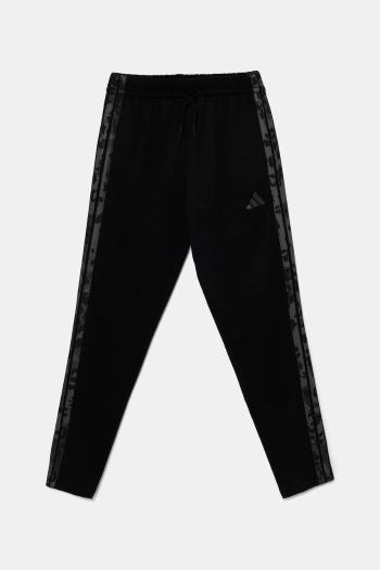 Detské tepláky adidas čierna farba, s nášivkou, KC5412
