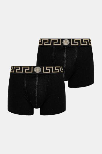 Boxerky Versace 2-pak pánske, čierna farba, AU10192 1A10011