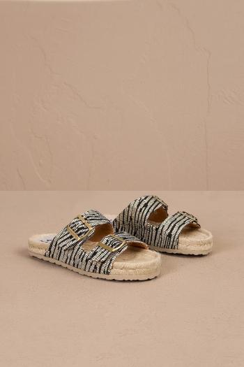Šľapky Manebi Nordic Sandals dámske, béžová farba, H 2.5 R0