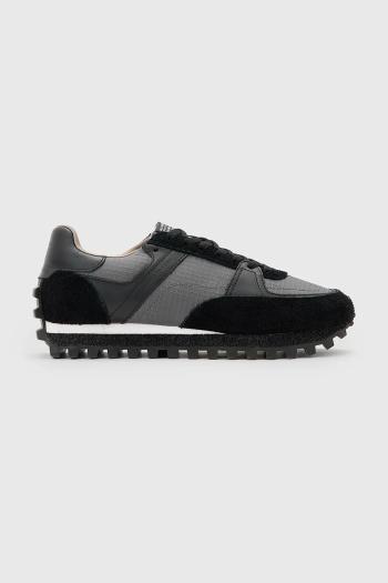 Topánky AllSaints Viggo Low Top pánske, čierna farba, M009FC