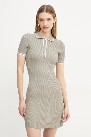 Šaty Guess THALIA béžová farba, mini, priliehavá, W5GK84 Z3L10