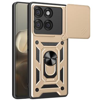 RING CAMERA Kryt s držiakom pre Motorola Edge 60 Pro zlatý