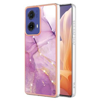 IMD MARBLE Ochranný kryt pre Motorola Moto G85 5G PURPLE