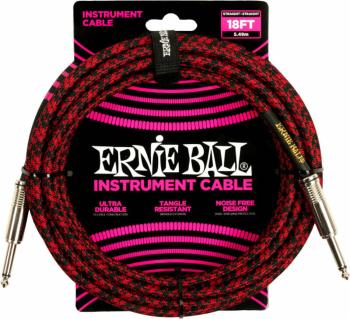 Ernie Ball Braided Straight Straight Inst Cable 5,5 m Rovný - Rovný Nástrojový kábel