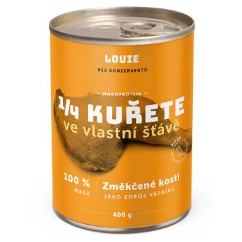 LOUIE 1/4 kurčaťa konzerva pre psov 400 g