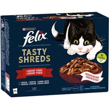 Felix Tasty Shreds lahodný výber v šťave 12 × 80 g (7613038643861)