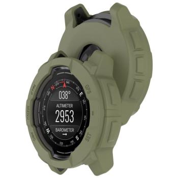 TPU HALF COVER Kryt pre Garmin Instinct 3 45mm tmavozelený