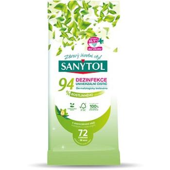 SANYTOL dezinfekcia 94 % rastlinného pôvodu utierky 36 ks (8411660005168)