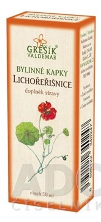 GREŠÍK Bylinné kvapky kapucínka 50 ml