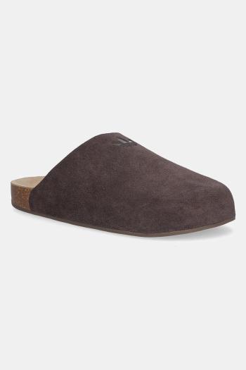 Semišové šľapky adidas Originals Adimule hnedá farba, JS0705