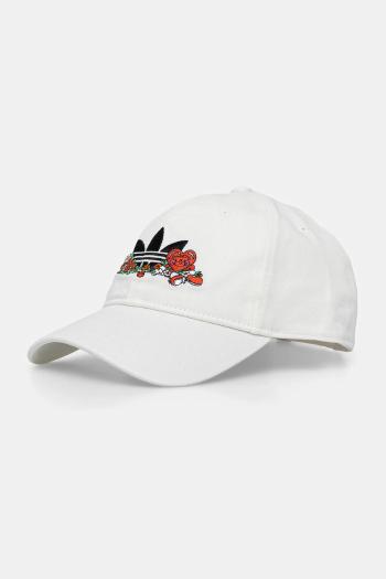 Bavlnená šiltovka adidas Originals Nelson biela farba, s nášivkou, JD0991