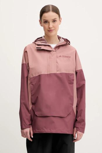 Turistická bunda adidas TERREX Xploric ružová farba, JD8370