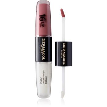 Dermacol 16H Lip Colour dlhotrvajúci rúž a lesk na pery odtieň 39 2x4 ml