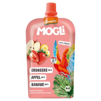 MOGLI Bio kapsička jablko jahoda banán 3r+ 120 g