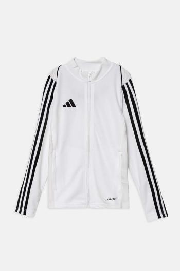 Detská mikina adidas Performance TIRO23L TRKTY biela farba, s nášivkou, HS3524