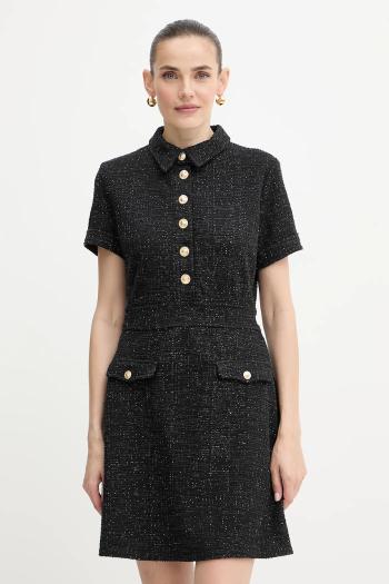 Šaty Guess TAMARA čierna farba, mini, áčkový strih, W5YK18 KCXO2
