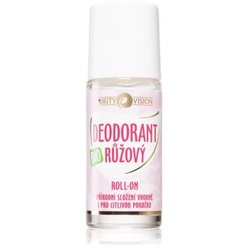 Purity Vision BIO dezodorant roll-on s ružovou vodou 50 ml