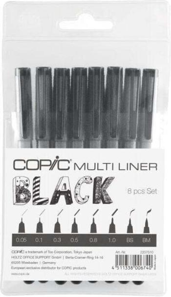 Copic 65.5223 Sada linerov Black 8 ks