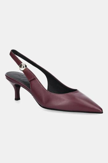 Kožené lodičky Furla Sfera Slingback fialová farba, YJ07SFE X30000 26700