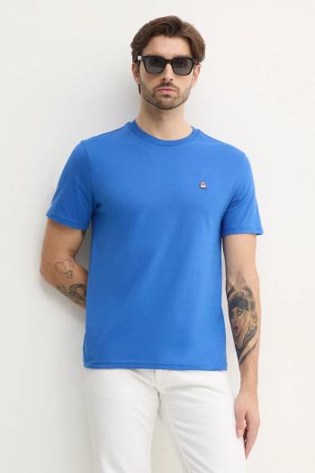 Bavlnené tričko United Colors of Benetton pánske, zelená farba, jednofarebné, 3MI5J1AF7