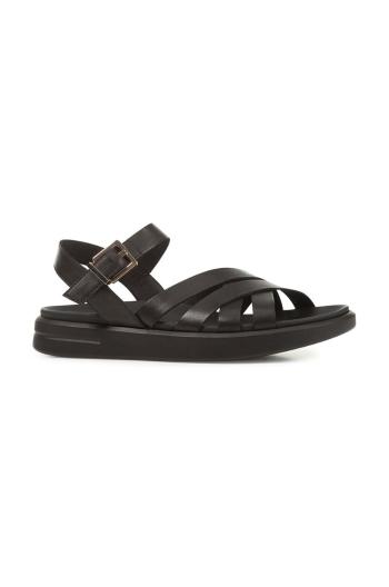Kožené sandále Geox D XAND 2S dámske, čierna farba, D35PAB 00043 C9999