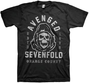 Avenged Sevenfold Tričko So Grim Orange County Unisex Black XL