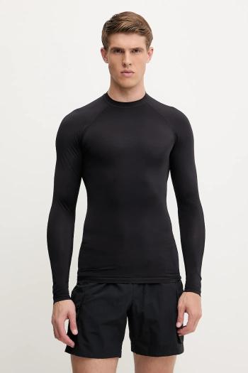 Plavky s dlhým rukávom EA7 Emporio Armani čierna farba, AF13158.7M000548