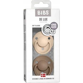 BIBS De Lux Cumlíky zo silikónu One Size, Vanilla/Dark Oak 0-36m 2 ks