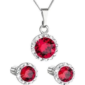 EVOLUTION GROUP 39352.3 ruby s kryštálmi Swarovski (striebro 925/1000; 3 g) (8590962394641)