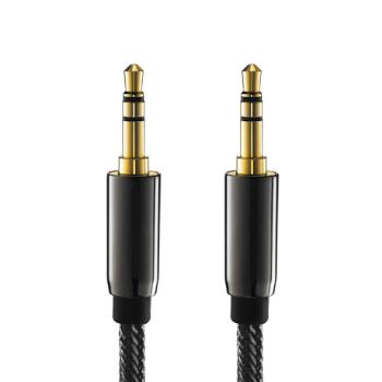 MG audio kábel 3.5mm mini jack M/M 2m, čierny