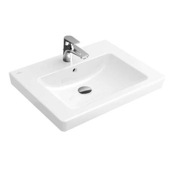 VILLEROY & BOCH - Subway 2.0 Umývadlo s prepadom, 60x47 cm, s CeramicPlus, alpská biela 7113F0R1