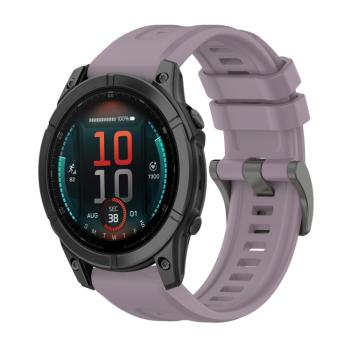 SILICONE Vymeniteľný remienok pre Garmin Fenix E 47mm fialový