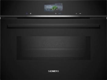 Vstavaná kompaktná rúra Siemens s mikrovlnami 60 x 45 cm čierna CM736GAB1