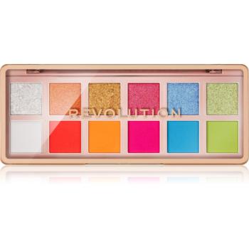 Makeup Revolution The Icon Palette paletka očných tieňov odtieň The Vibrant Icon Brights Palette 12x0.7 g