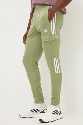 Tepláky adidas Tiro zelená farba, s nášivkou, IW5990