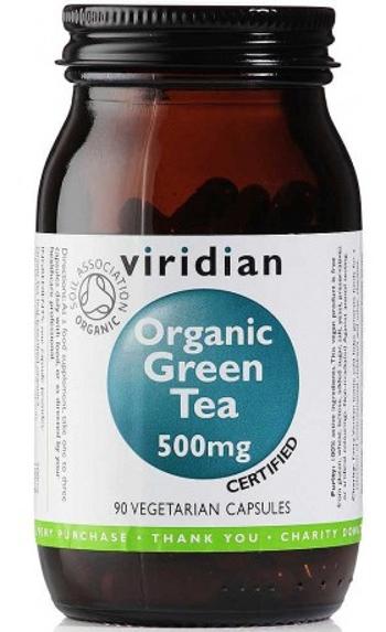 VIRIDIAN 100% Organic Green Tea 90 kapsúl