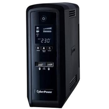 CyberPower GreenPower PFC Sinewave UPS 1300 VA/780 W – SCHUKO, USB, RS-232, LCD displej, lineinterac (CP1300EPFCLCD)