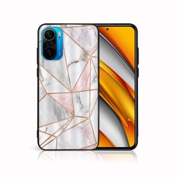 MY ART Silikónový obal Xiaomi Poco F3 PINK MARBLE (143)