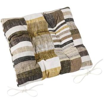Bellatex EMA prešívaný - 40 × 40 cm, prešívaný - dlaždice hnedo-béžové (7356)