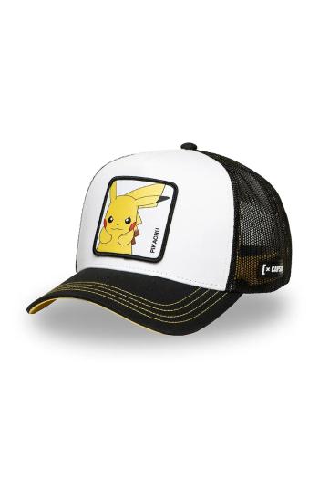 Šiltovka Capslab x Pokemon šedá farba, s nášivkou, CL/PKM6/1/CT/ELE