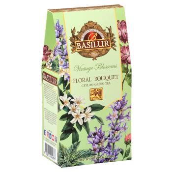 BASILUR Vintage blossoms floral bouquet zelený čaj sypaný 75 g