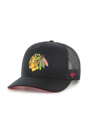 Šiltovka 47 brand NHL Chicago Blackhawks čierna farba, s nášivkou, H-MSHTC04GWP-BK