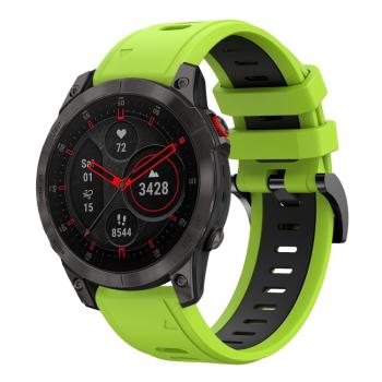 DOUBLE - COLOR RUBBER Remienok pre Garmin Epix Gen 2 (2. generácia) svetlozelený