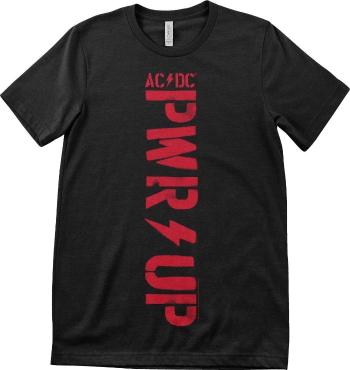 AC/DC Tričko PWR-UP Vertical Logo Unisex Black XL